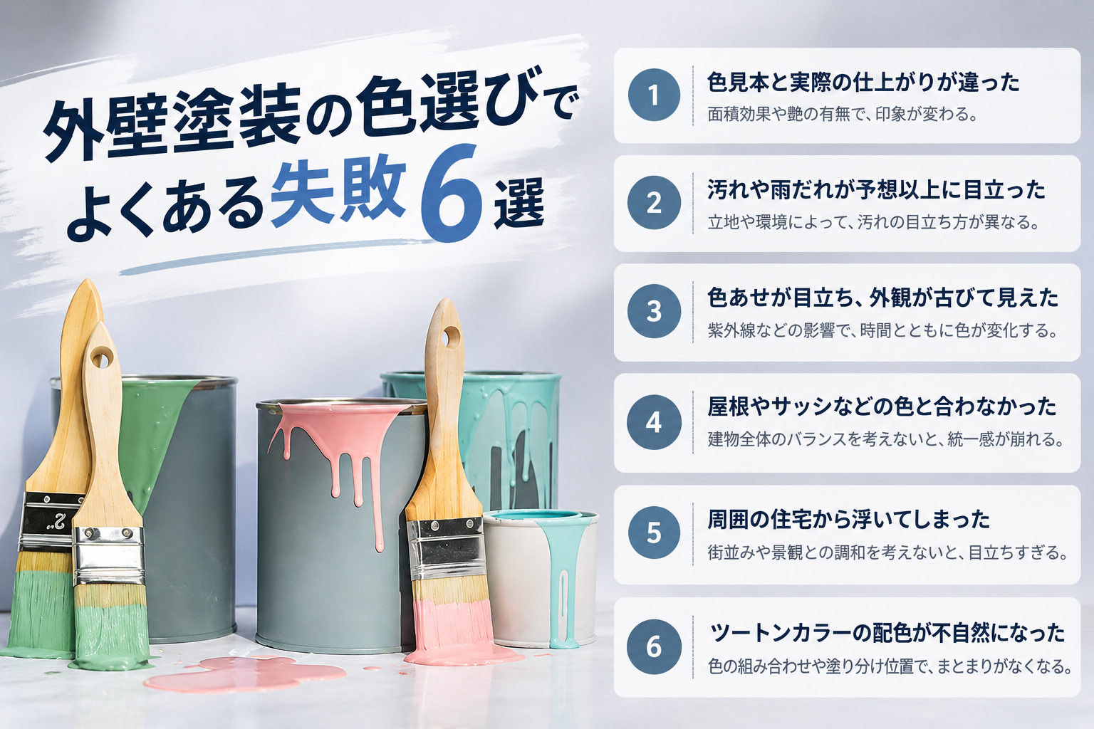 外壁塗装　失敗